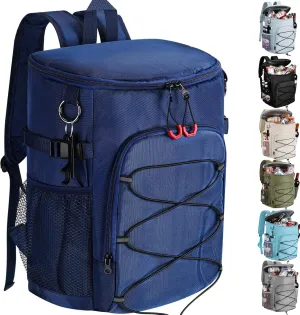 Cooler Backpack 30 Cans,Portable Backpack Coolers Insulated Leak Proof,Made with Water-Resistant 900D Oxford Lightweight Cooler Bag for 12h Hot/Cold Retention