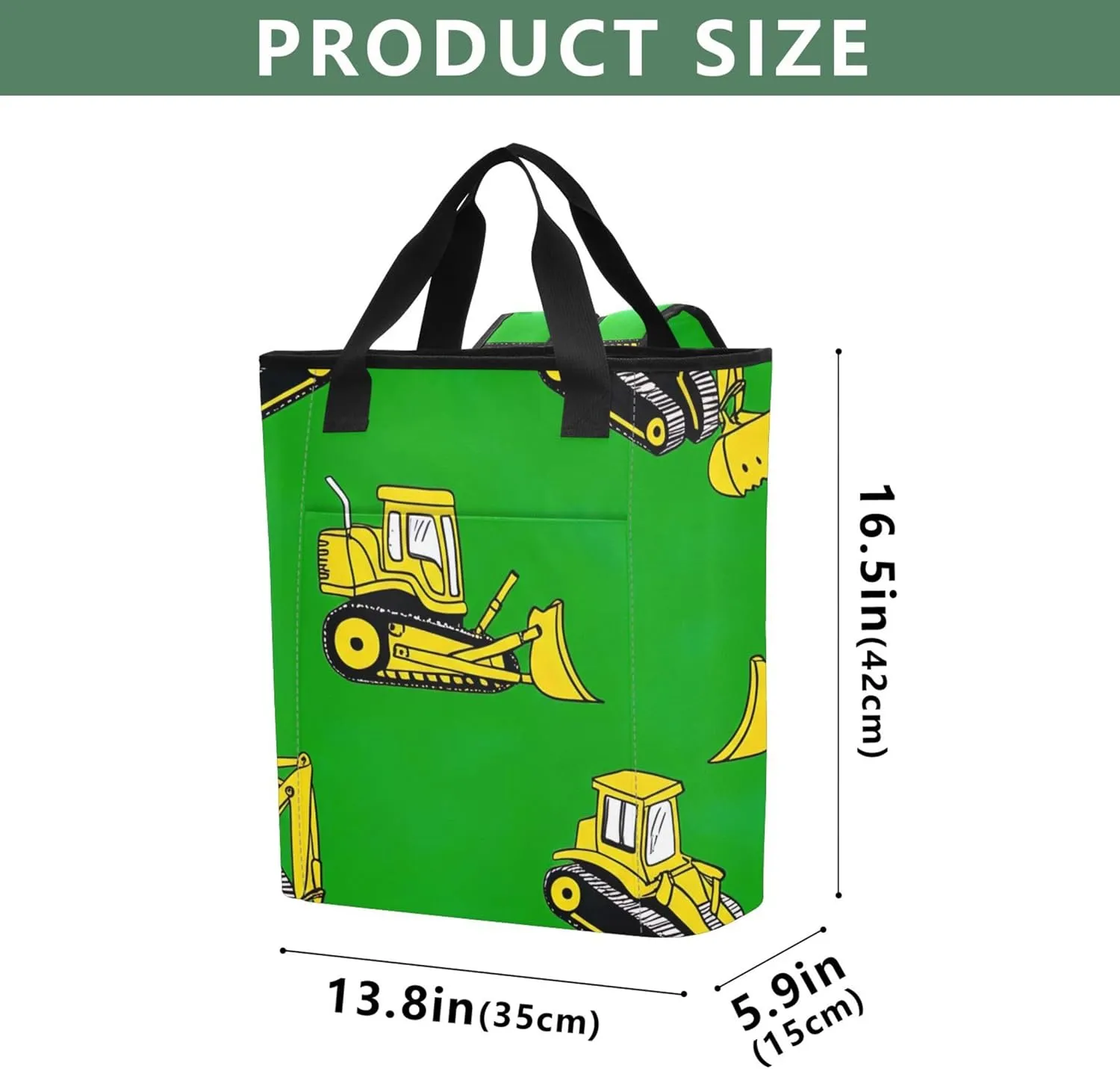 Cooler Bags Romantic Panda Valentine Cupcake Insulated Bags for Travel 36 Cans Soft Insulated Tote Backpack for Travel