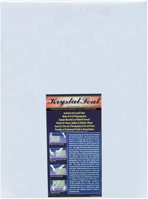Creative Mark Krystal Seal ATC Art and Photo Bags - 6 x 8"- Pack of 250 - Archival Polyethylene Sealing Bags for Paintings, Artwork and Photo Storage