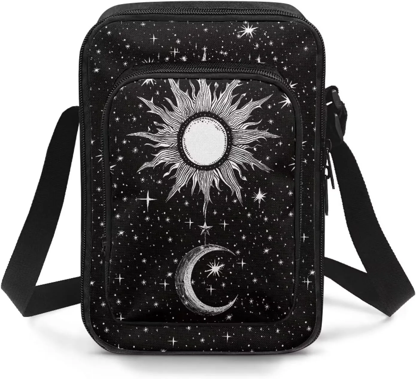 Cross-body Bag for Women Small Purse with Double Layer Zipper Pockets Shoulder Crossbody