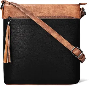 Crossbody Bags for Women, Beige Brown Black Brown