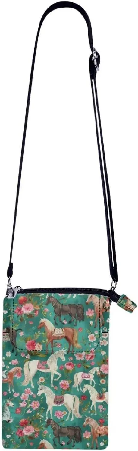 Crossbody Messenger Bag for Women Small Diagonal Bag Canvas Shoulder Bag Wallet Purse