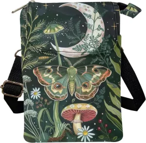 Crossbody Messenger Bag for Women Small Diagonal Bag Canvas Shoulder Bag Wallet Purse