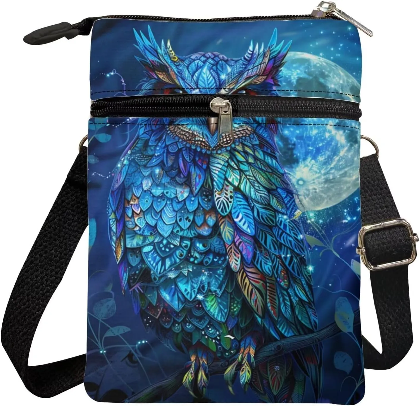 Crossbody Messenger Bag for Women Small Sling Bag Canvas Shoulder Bag Wallet Purse
