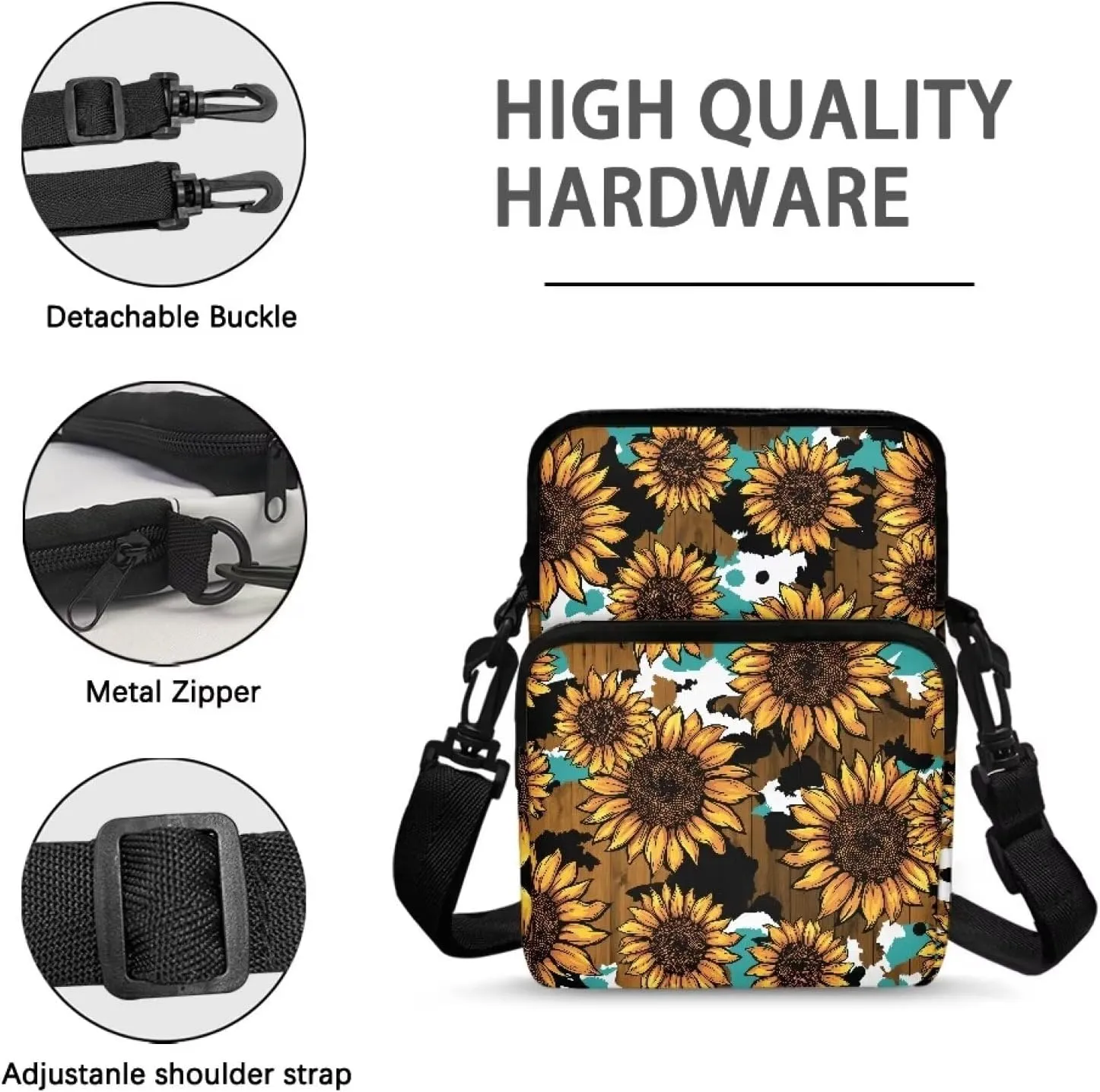 Crossbody Phone Bag Shoulder Arm Bag Cell Phone Purse Key Holder Credit Card Organiser Wallet