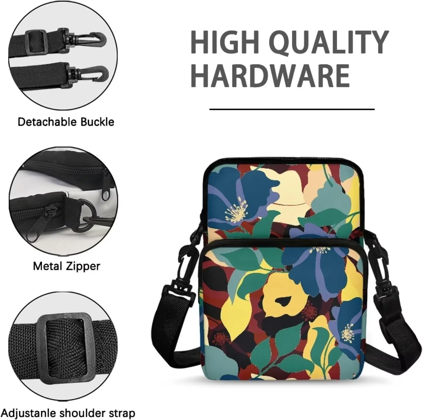 Crossbody Phone Bag Shoulder Arm Bag Cell Phone Purse Key Holder Credit Card Organiser Wallet