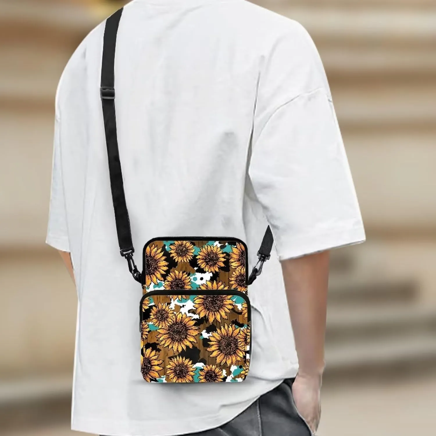 Crossbody Phone Bag Shoulder Arm Bag Cell Phone Purse Key Holder Credit Card Organiser Wallet