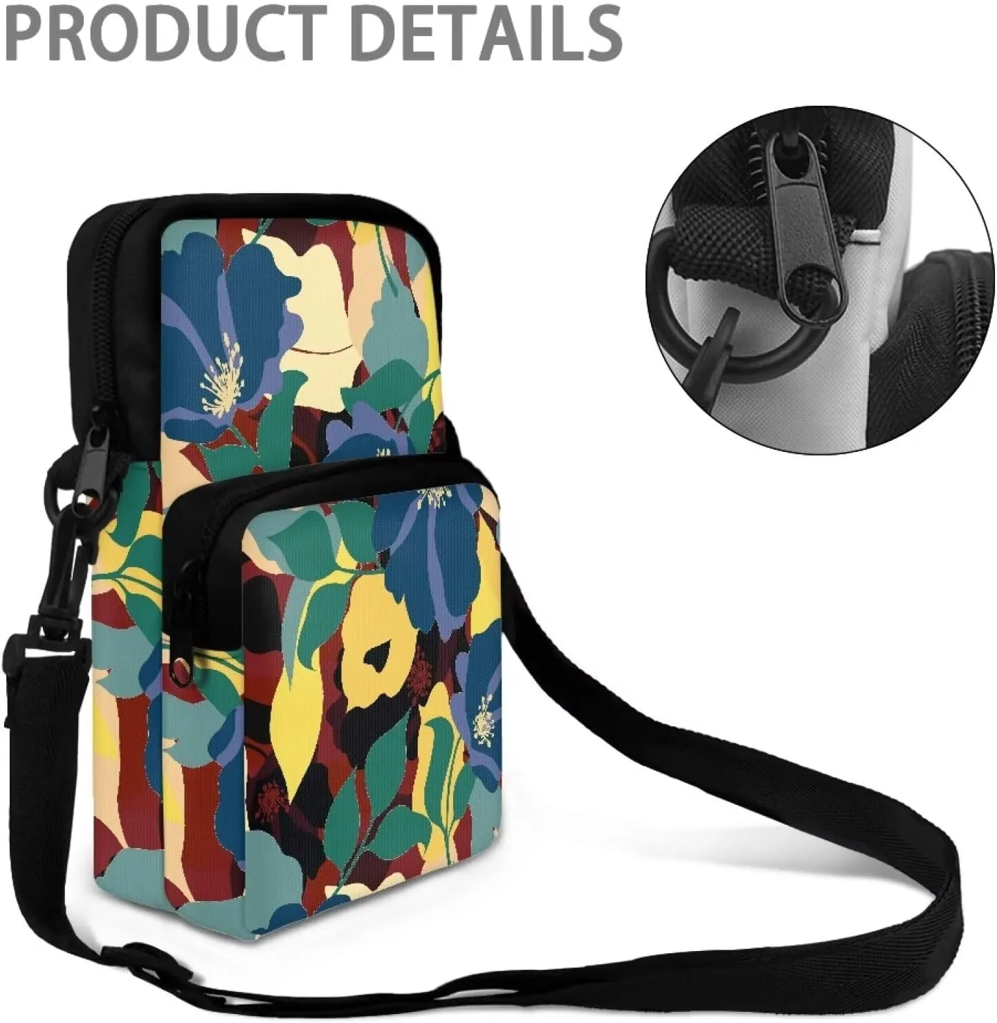 Crossbody Phone Bag Shoulder Arm Bag Cell Phone Purse Key Holder Credit Card Organiser Wallet