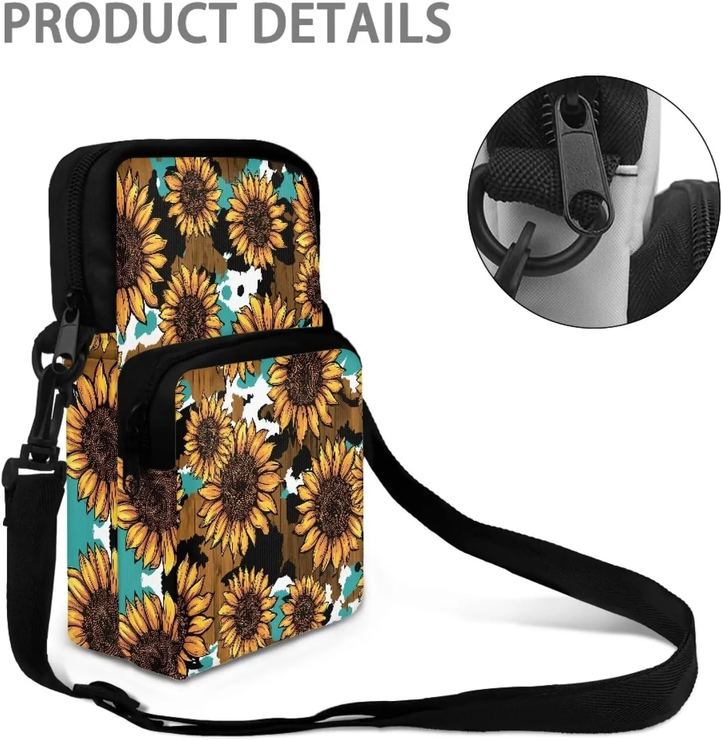 Crossbody Phone Bag Shoulder Arm Bag Cell Phone Purse Key Holder Credit Card Organiser Wallet