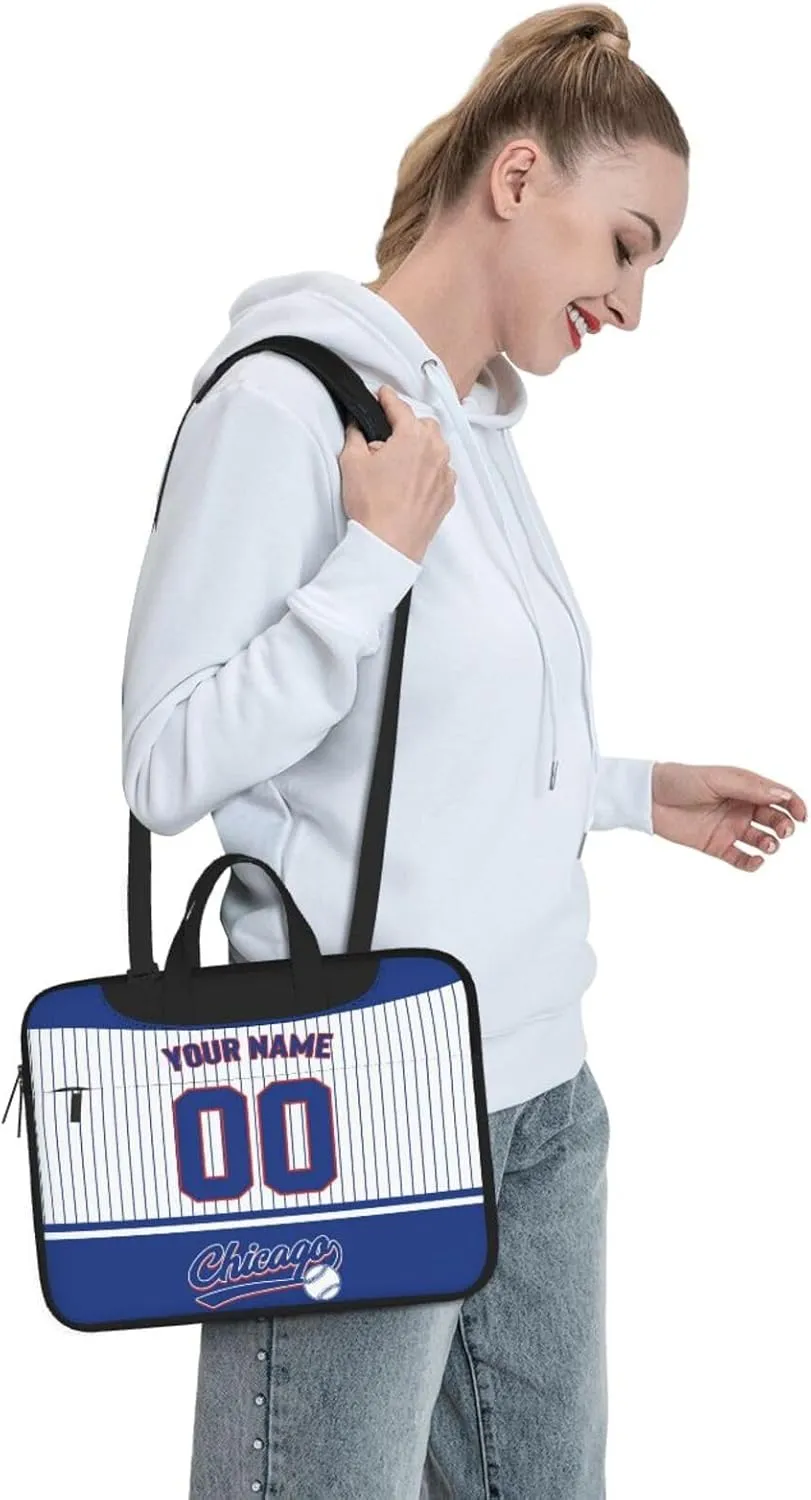 Custom Laptop Bag Baseball Fans Gifts Custom City Classic Laptop Shoulder Bag Briefcase Protective Messenger Bag