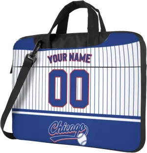 Custom Laptop Bag Baseball Fans Gifts Custom City Classic Laptop Shoulder Bag Briefcase Protective Messenger Bag