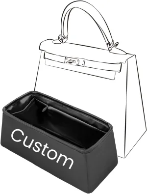 Custom Organizer Insert for Kelly Bags, Handbag Shaper, Multiple Color Options,Silky Liner Bag Exclusively for Kelly Pochette/Mini Ⅱ/20/25/28/32/35/40(Custom Color)