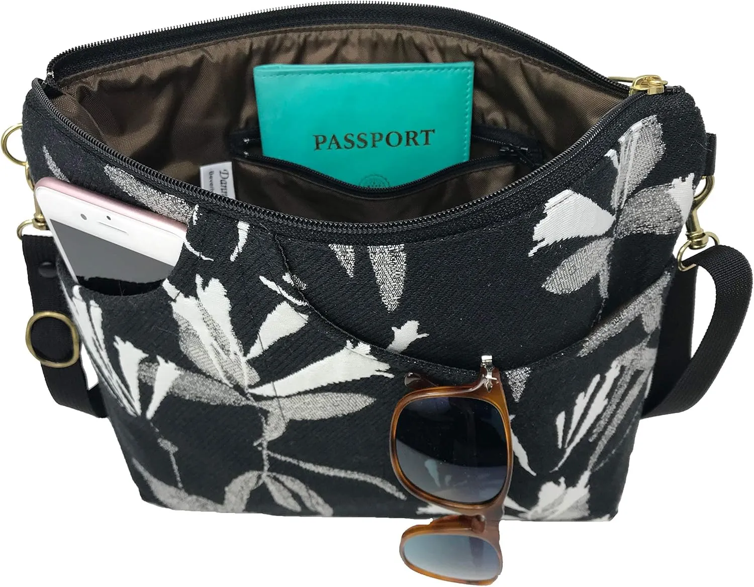 Danny K. Women's Tapestry Bag Shoulder Handbag, Large Zipper Purse Handmade in the USA