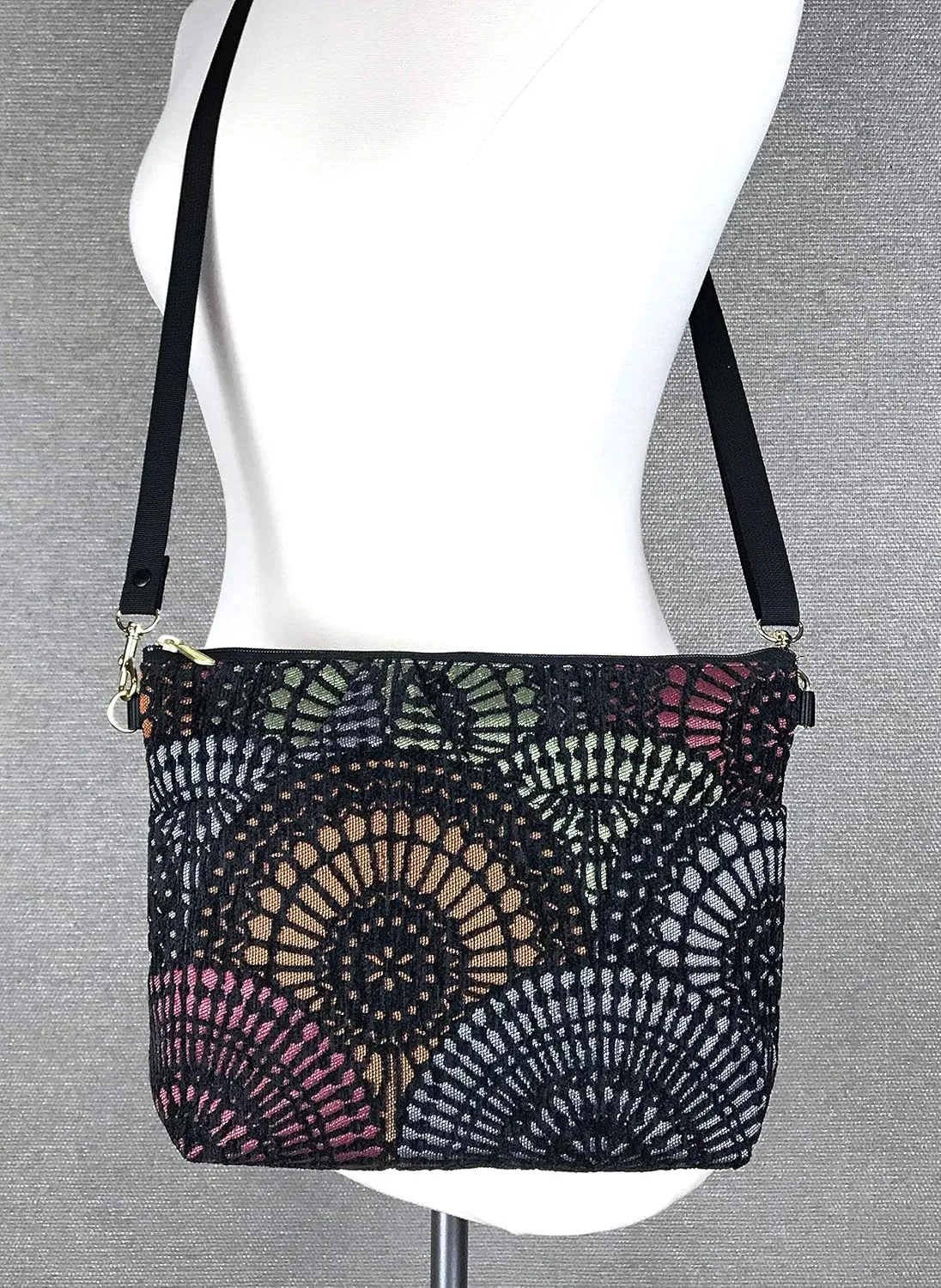 Danny K. Women's Tapestry Bag Shoulder Handbag, Large Zipper Purse Handmade in the USA