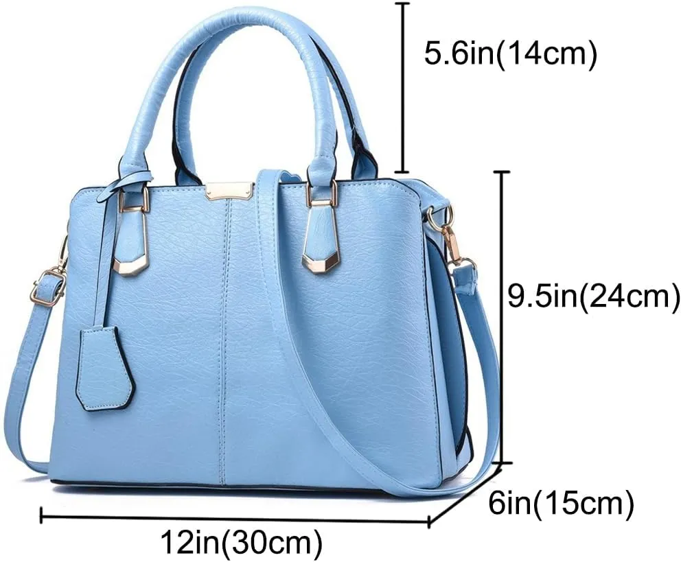 Dayfine Top Handle Handbag for Women PU Leather Satchel Bag Tote Bag Ladies Shoulder-Bag Crossbody Bag