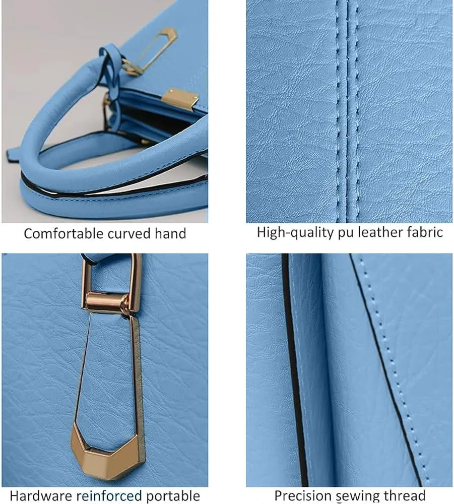 Dayfine Top Handle Handbag for Women PU Leather Satchel Bag Tote Bag Ladies Shoulder-Bag Crossbody Bag