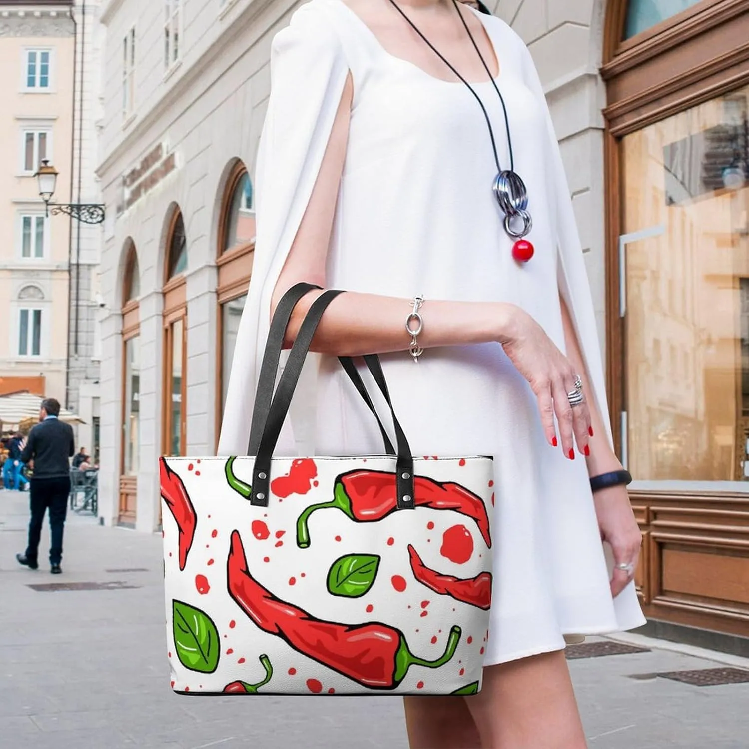 Decorative Beige Stone Leather Handbag Smooth Wrinkle Resistant Lightweight And Convenient