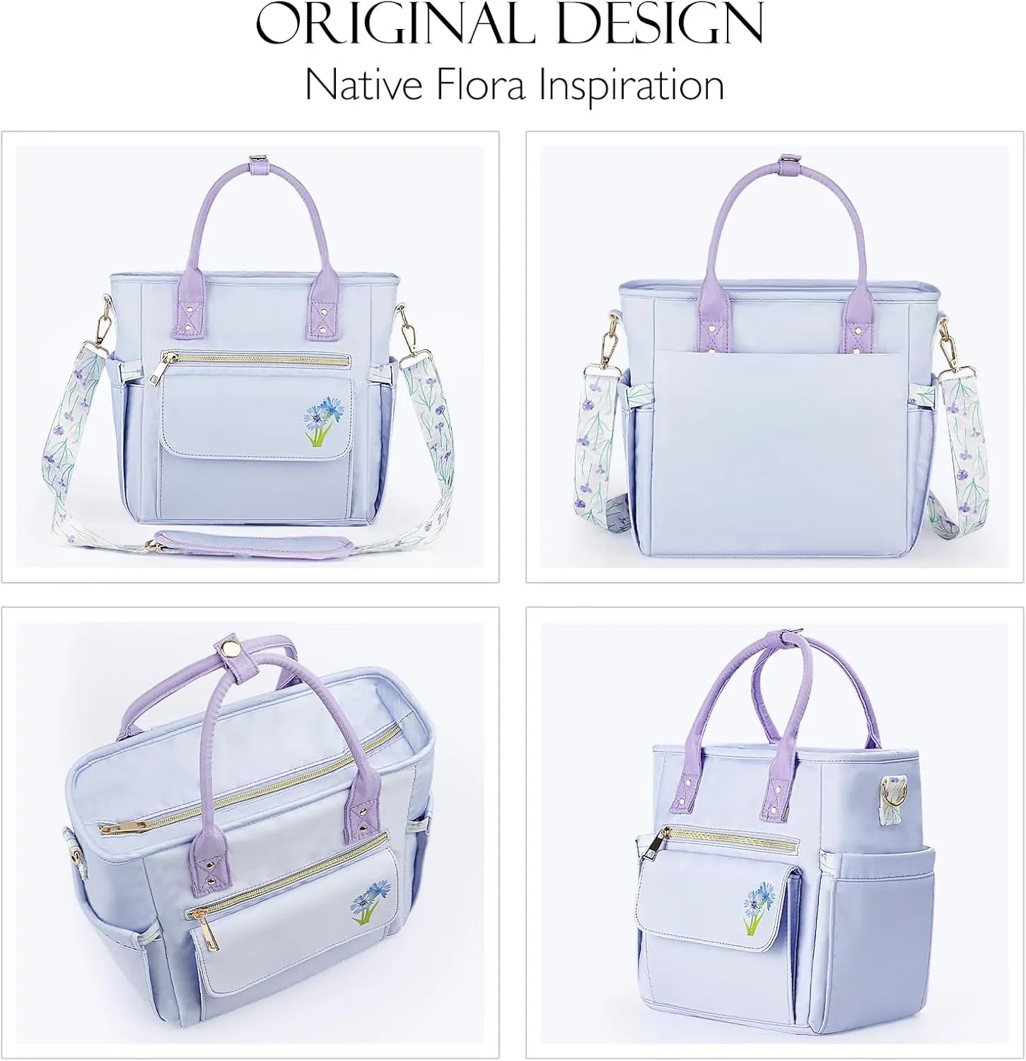 Deluxe Large Insulated Lunch Bag Box Women - Leakproof Waterproof Cooler with Multi Pockets Removable Strap for Work Picnic - Teacher Mothers Day Christmas Birthday Gifts