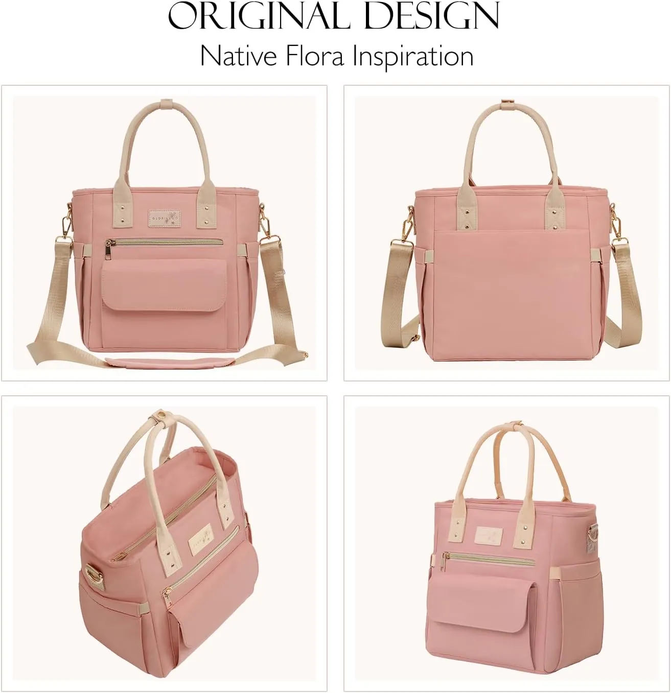 Deluxe Large Insulated Lunch Bag Box Women - Leakproof Waterproof Cooler with Multi Pockets Removable Strap for Work Picnic - Teacher Mothers Day Christmas Birthday Gifts