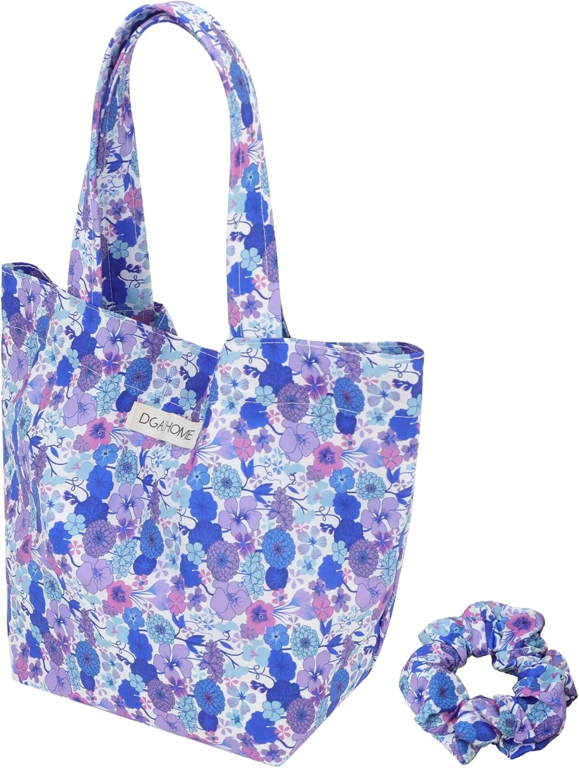 DGAZ Women Clutch Top Handle Bag Wristlet Small Tote Purse Paired with the same patterned Scrunchies for Women