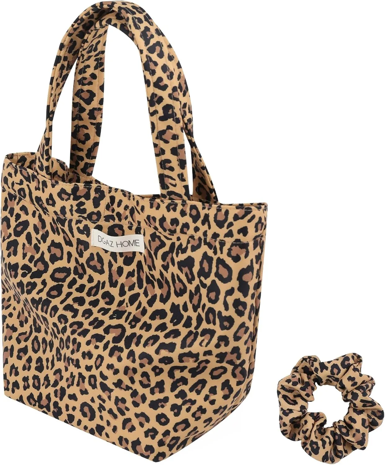 DGAZ Women Clutch Top Handle Bag Wristlet Small Tote Purse Paired with the same patterned Scrunchies for Women