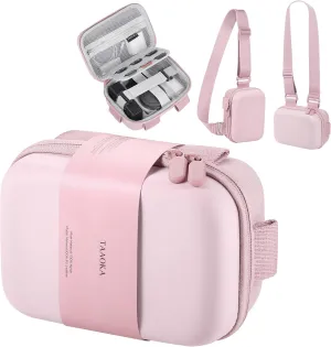 Digital Camera Case, Protective & Lightweight Camera Case with 3 Carrying Ways, Waterproof & Shockproof Small Camera Bag for Power Shot/Sony DSCW800/DSCW830 - Pink