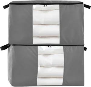 Dim Gray Clear Plastic Zippered Storage Bags, Soft Storage Containers, Clear Storage Bags with Handles