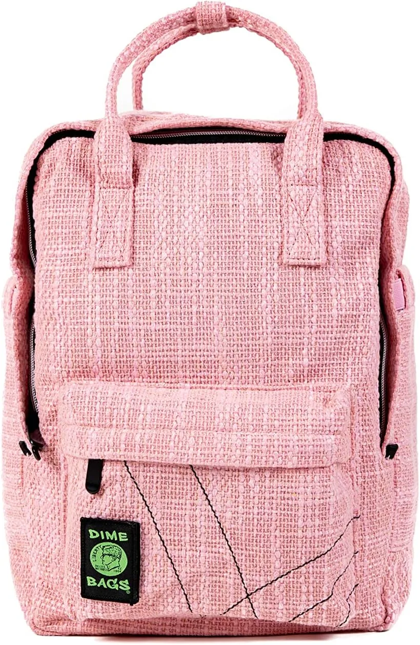 DIME BAGS Extra | Hemp Daypack Backpack | Iconic Silhouette and Tons of Space (Pink)