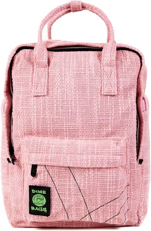 DIME BAGS Extra | Hemp Daypack Backpack | Iconic Silhouette and Tons of Space (Pink)