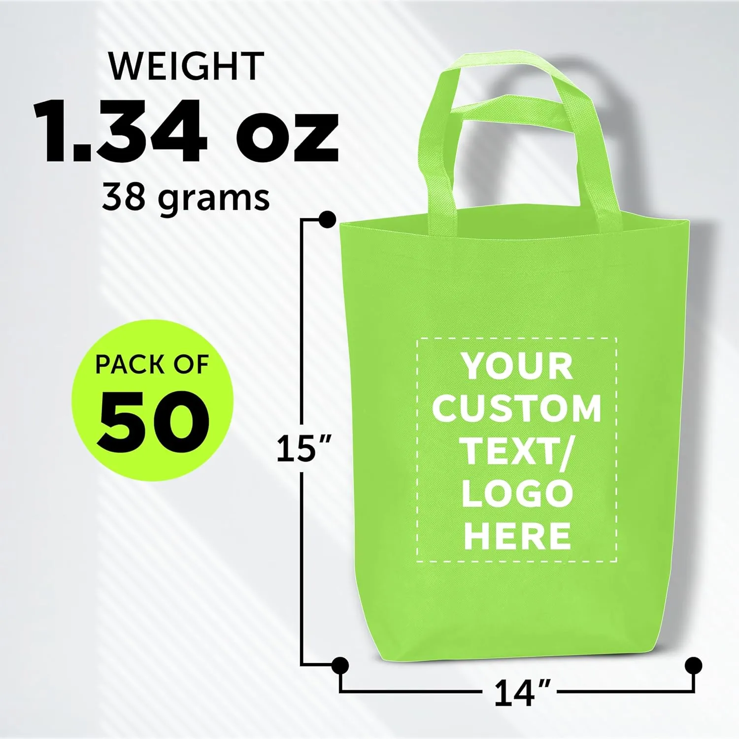 DISCOUNT PROMOS Large Reusable Heavy Duty Tote Bag - Beach Shopping Bag