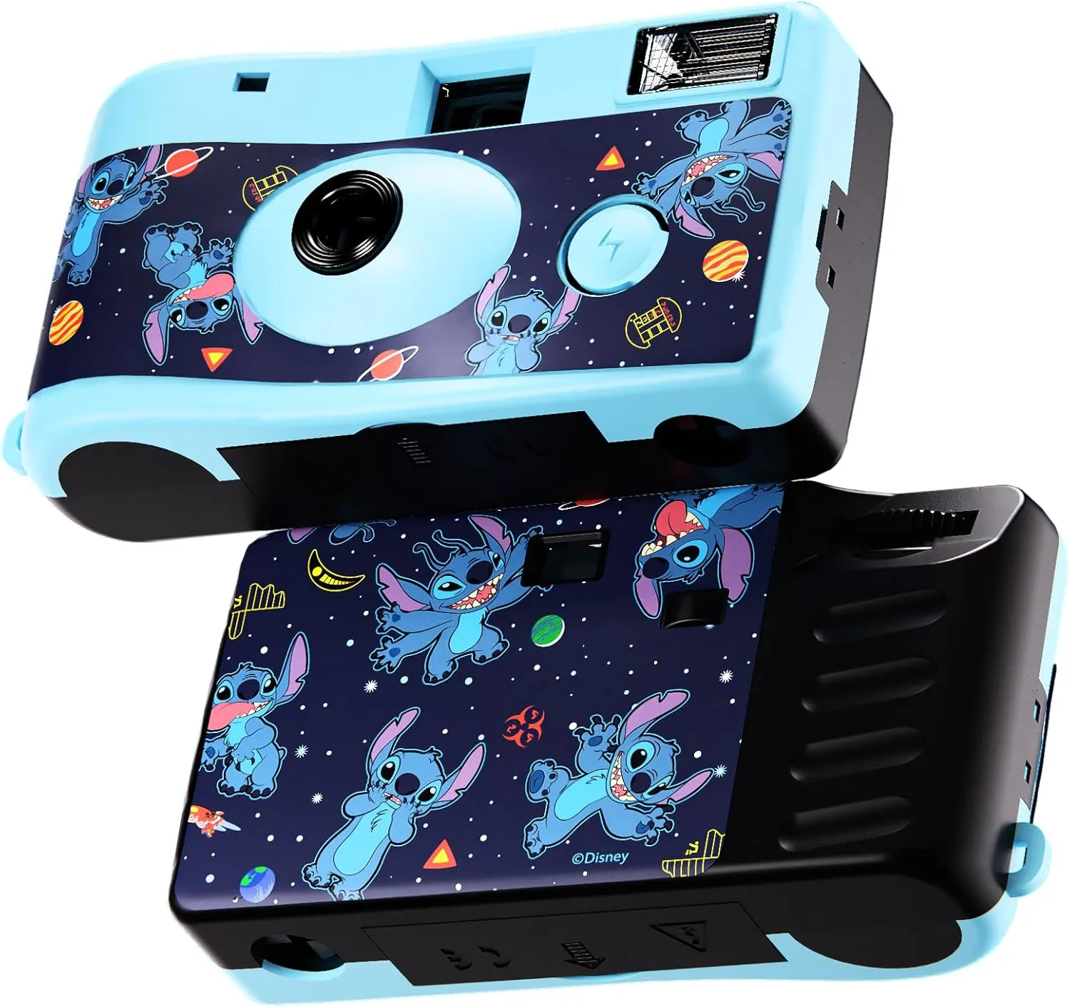 Disney Lilo and Stitch Disposable Camera with Flash – 20 Exposure Film – Lilo and Stitch Gifts for Women, Men, and All Fans of Lilo and Stitch Stuff (Stitch Galactic)