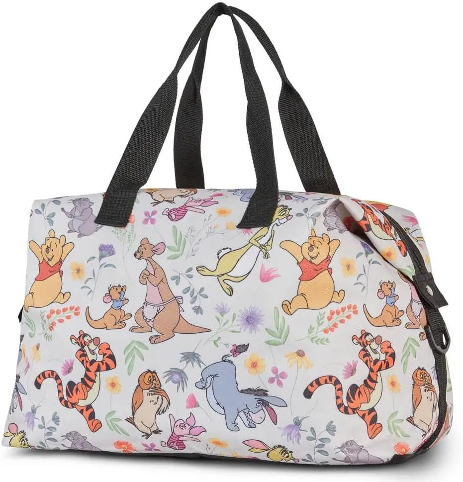 Disney Tote Duffel Bag Mickey Mouse Friends All Over Print Weekender Travel