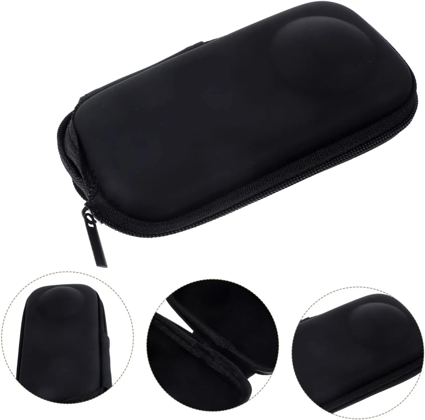 DOITOOL 3pcs Mini Action Camera Protective Case Zipper for X/x2/x3 Camera Storage Bag Travel Accessory Minimalist Design