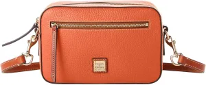 Dooney & Bourke Women's Camera Zip Crossbody in Pebble Grain Leather, Small Handbag with Adjustable Shoulder Strap