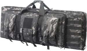 Double Rifle Bag Firearm Transportation Long rifle Case Outdoor GUN Cases Water Dust Resistant Gun Bag for Tactical, Hunting, training, CS,Available Length in 32",38",42",48"