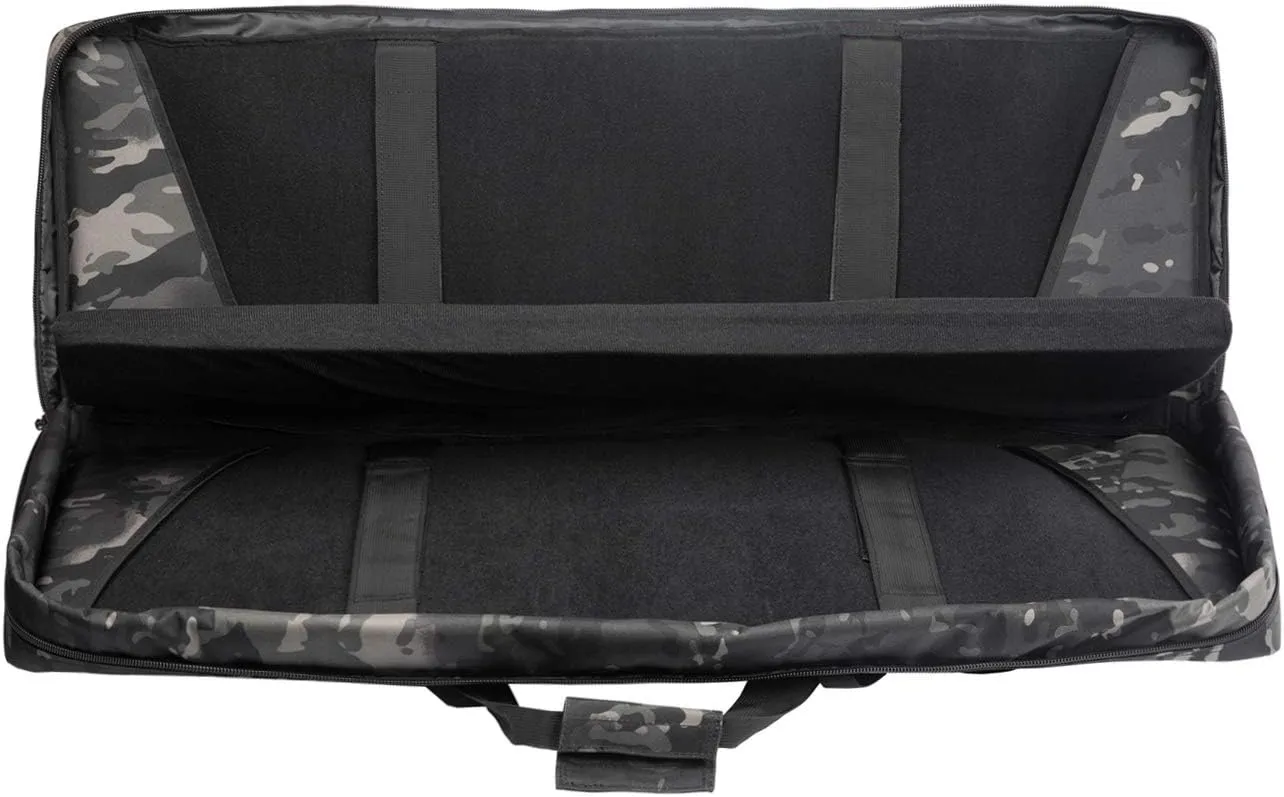 Double Rifle Bag Firearm Transportation Long rifle Case Outdoor GUN Cases Water Dust Resistant Gun Bag for Tactical, Hunting, training, CS,Available Length in 32",38",42",48"