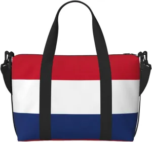 Dutch flag Versatile Personal Item Travel Bags for Women - Spacious Duffel Bags for Traveling, Gym Bags for Men