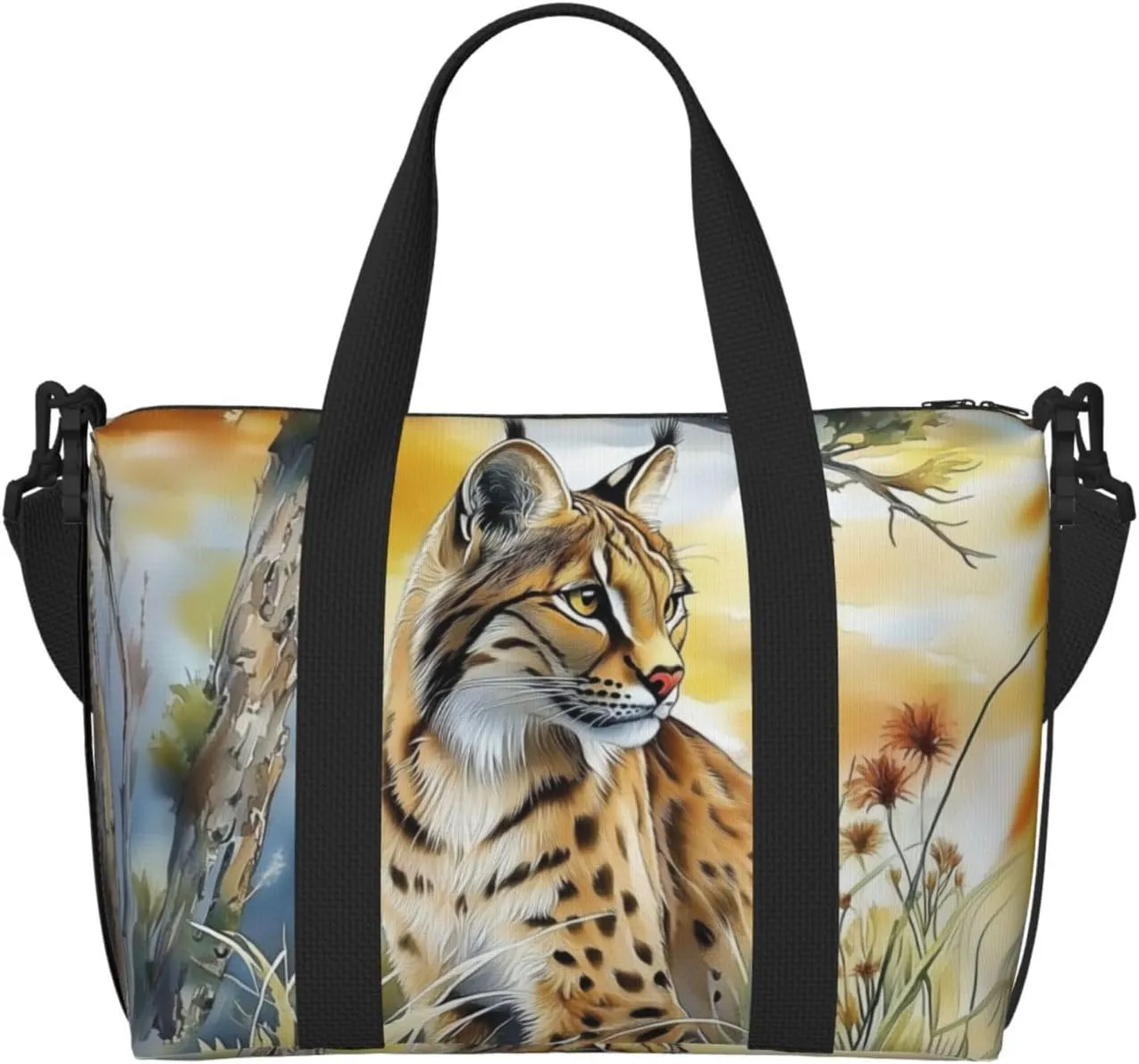 eagle art print Travel Duffel Bag, Sports Tote Gym Bag, Swim Pool Bag Large Shoulder Tote Bag for Beach Weekender