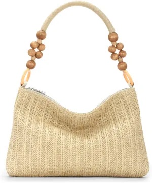 Emprier Straw Tote Bag for Women Summur Beach Bags Straw Shoulder Purse Woven Tote Bag Vacation Handbags