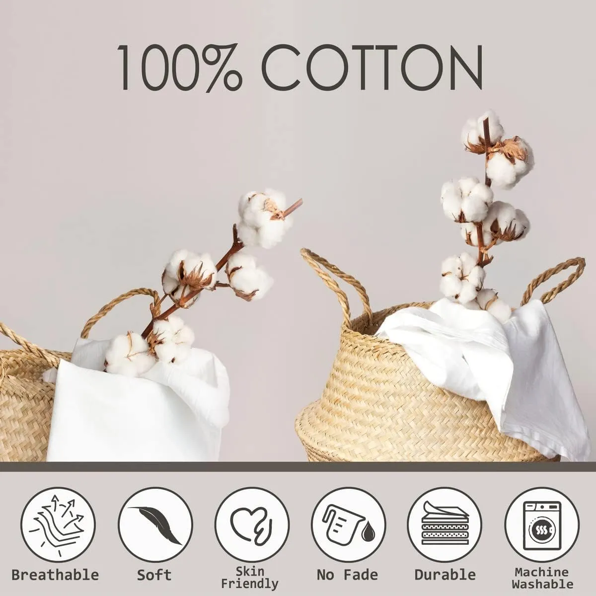 Erosebridal Western 100% Cotton Duvet Cover King for Kids Teens Adults,Disco Boots and Hat Cap Bedding Set,Retro Wooden Plank Bed Set,Groovy Daisy Quilt Cover with 2 Pillow Shams for Bedroom