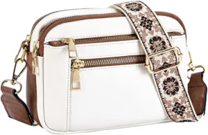 Ethnic Leather Bags for Women Casual Shoulder Bag Crossbody Bag Satchel on Trend Purses for Work Travel 2024