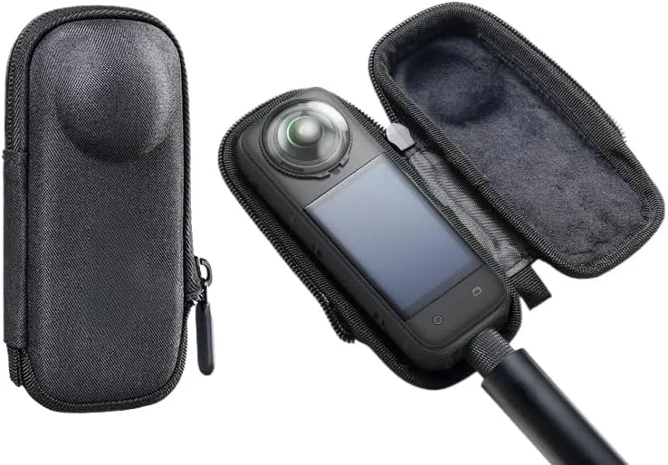 EVA and Ant Cloth Camera Case for Insta360 X5 - Protective Pouch for Body and Lens with Compact Design