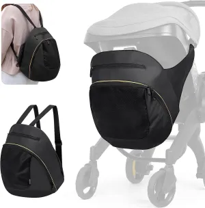 Exclusive Clip-On Stroller Storage Bag Compatible with Doona Stroller Car Seat, Non-Slip Wearable Stroller Organizer with Shoulder Straps, Baby Essentials Pram Car Seat Stroller Accessories