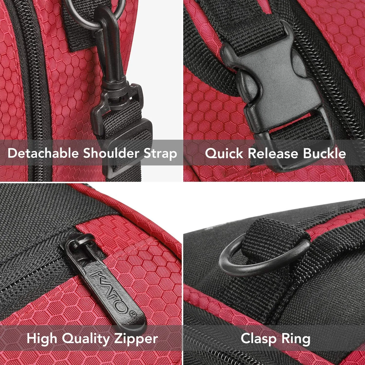 Expandable Insulated Lunch Bag, Leakproof Flat Lunch Cooler Tote with Shoulder Strap for Men and Women, Suitable for Work & Office, Red