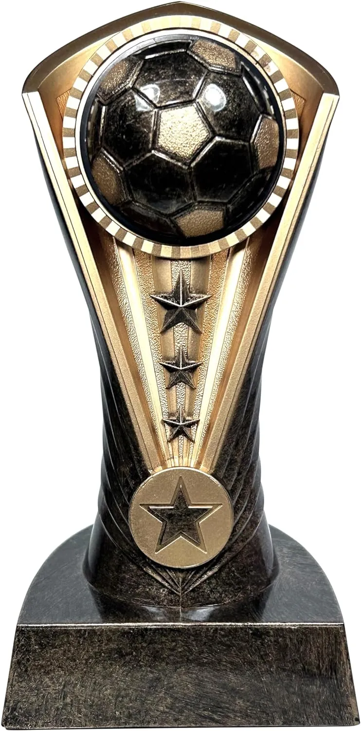 Express Medals 1 to 12 Packs of 6.5 Inch Tall Cobra Soccer Trophies with 3 Inch Wide Base