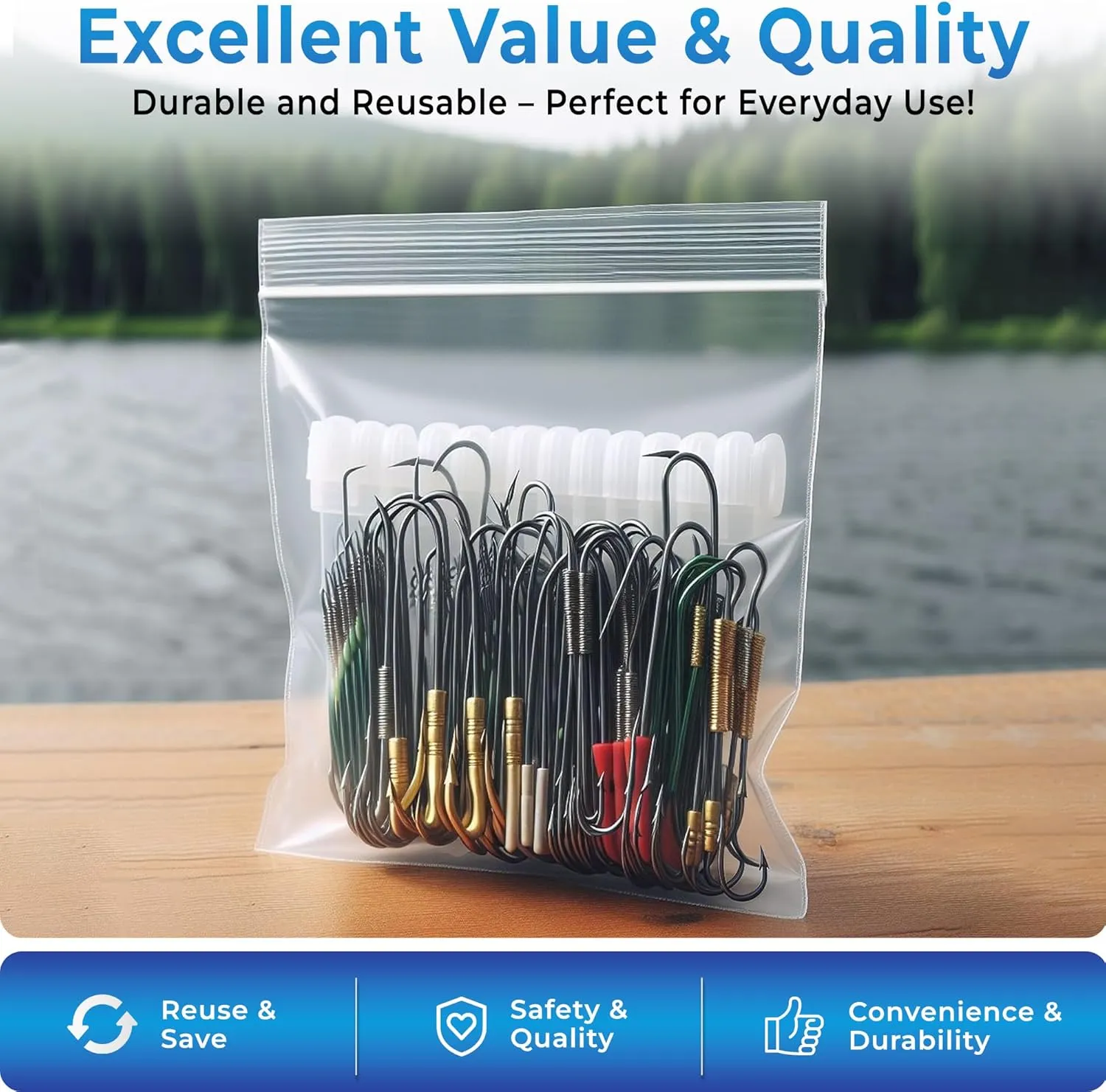 Extra Thick Zip Top Bags, 4x6 6mil Inches heavy-duty bags are made of LDPE material and are puncture-resistant. They are perfect for travel, storage, and industrial use - 4x6 inches Pack 100