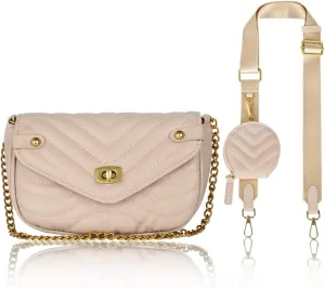 EXTREE crossbody Bags for Women,Trendy Shoulder Vegan Leather Handbags, Satchel Purse with Adjustable Wide Vintage Strap