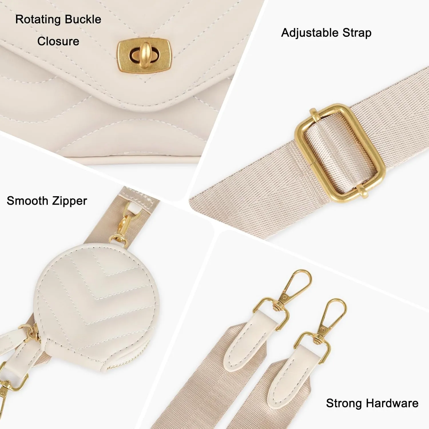 EXTREE crossbody Bags for Women,Trendy Shoulder Vegan Leather Handbags, Satchel Purse with Adjustable Wide Vintage Strap