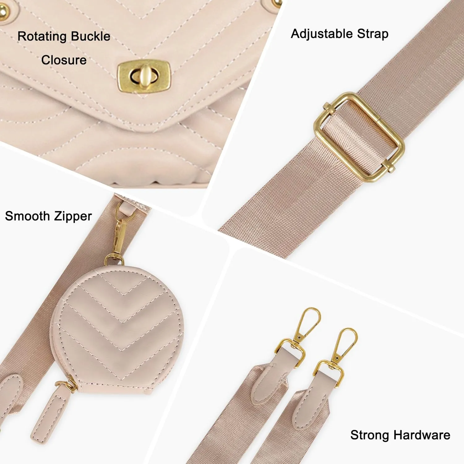EXTREE crossbody Bags for Women,Trendy Shoulder Vegan Leather Handbags, Satchel Purse with Adjustable Wide Vintage Strap