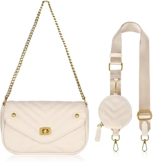 EXTREE crossbody Bags for Women,Trendy Shoulder Vegan Leather Handbags, Satchel Purse with Adjustable Wide Vintage Strap